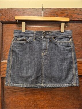 GAP Indigo Denim A-Line Mini Skirt